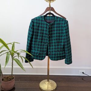 Green and Black Women's Jacket